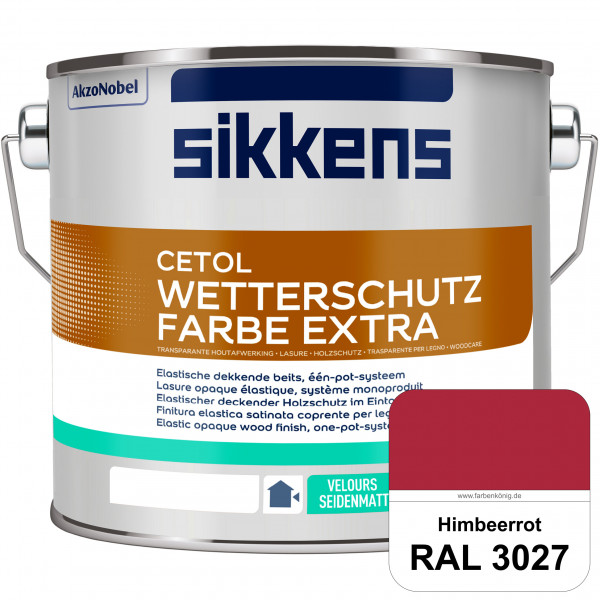 Cetol Wetterschutzfarbe Extra (RAL 3027 Himbeerrot)