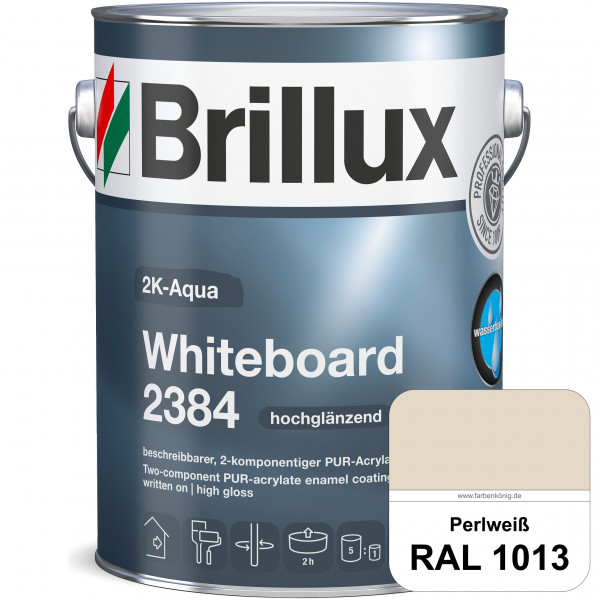 2K-Aqua Whiteboard 2384 (RAL 1013 Perlweiß) Zur Erstellung von Whiteboardflächen für die Beschriftun