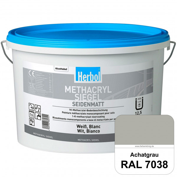 Methacryl Siegel (RAL 7038 Achatgrau) seidenmatte 1K-Beschichtung Böden (Innen & Außen)