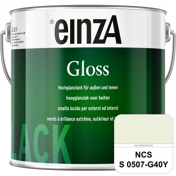 einzA Gloss (NCS S 0507-G40Y) Hochwertiger Alkydharzlack in Premium-Qualität, hochglänzend.