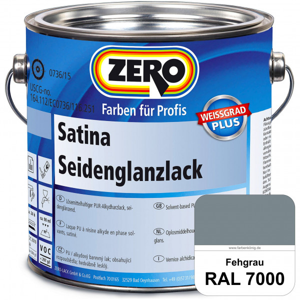 Satina Seidenglanzlack (RAL 7000 Fehgrau)