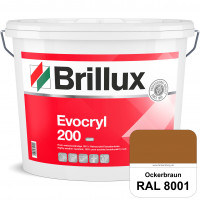 Evocryl 200 (RAL 8001 Ockerbraun) Verschmutzungsunempfindliche 100% Reinacrylat Fassadenfarbe