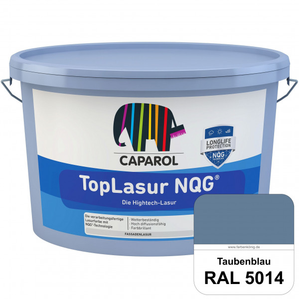 TopLasur NQG® (RAL 5014 Taubenblau) Verarbeitungsfertige Lasur auf Basis der Nano-Quarz-Gitter Techn