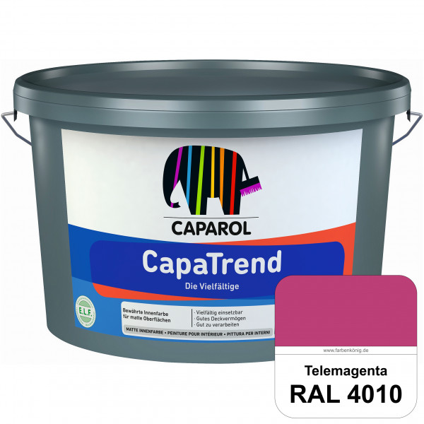 CapaTrend (RAL 4010 Telemagenta) matte hochdeckende Dispersionsfarbe für den Innenbereich