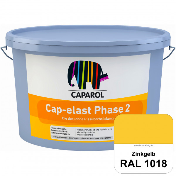 Cap-elast Phase 2 (RAL 1018 Zinkgelb) Sanierung gerissener Putzfassaden und Betonflächen