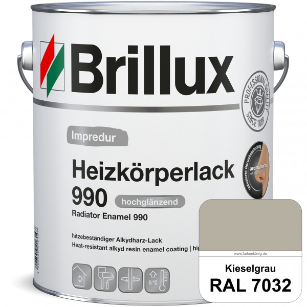 Heizkörperlack 990 (RAL 7032 Kieselgrau) strapazierfähiger Heizkörperlack