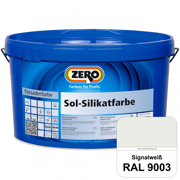 Sol-Silikatfarbe (RAL 9003 Signalweiß)