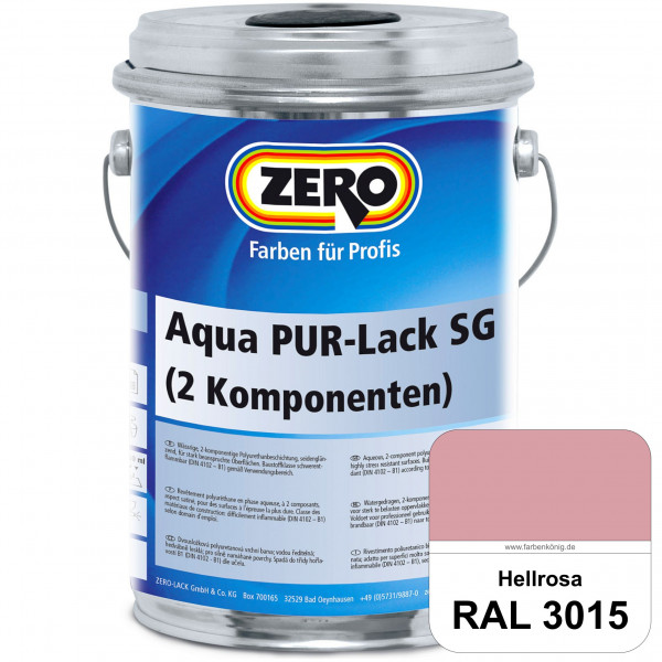 Aqua PUR-Lack SG inkl. Härter (RAL 3015 Hellrosa)