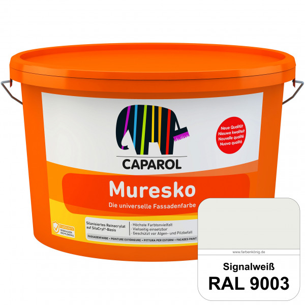 Muresko (RAL 9003 Signalweiß) Silanisierte Reinacrylat-Fassadenfarbe auf SilaCryl®-Basis