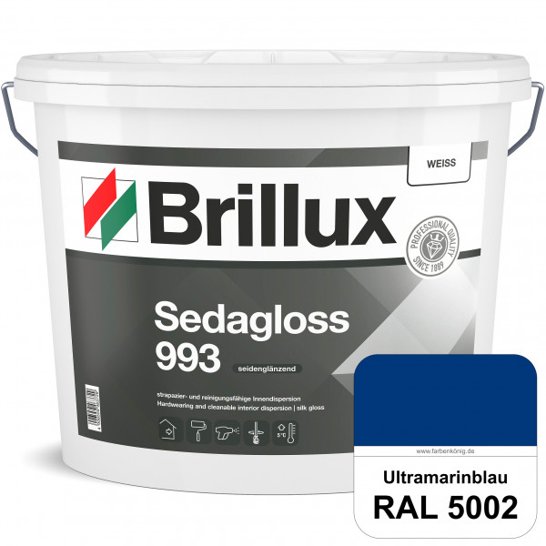 Sedagloss 993 (RAL 5002 Ultramarinblau) seidenglänzende Innendispersion für hoch strapazierfähige &