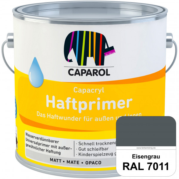 Capacryl Haftprimer (RAL 7011 Eisengrau) Grundierungen Holz, Zink, Hart-PVC, Aluminium, Kupfer (inne