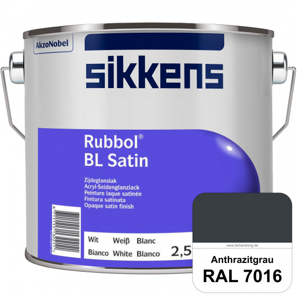 Rubbol BL Satin (RAL 7016 Anthrazitgrau) hochelastischer & seidenglänzender Lack (wasserbasiert) inn