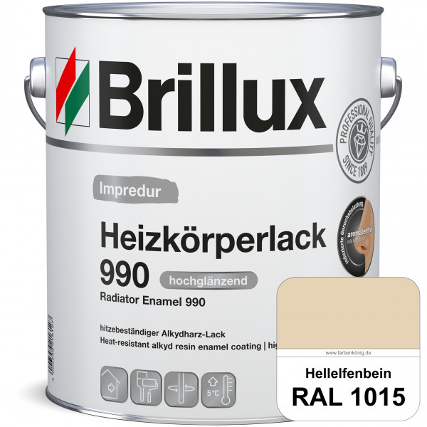 Heizkörperlack 990 (RAL 1015 Hellelfenbein) strapazierfähiger Heizkörperlack