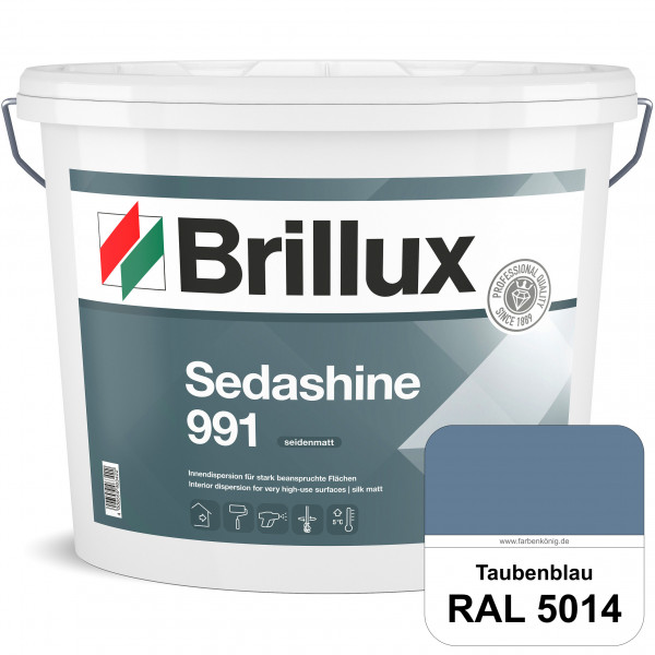 Sedashine 991 (RAL 5014 Taubenblau) Seidenmatte Innendispersion für hoch strapazierfähige & gut rein