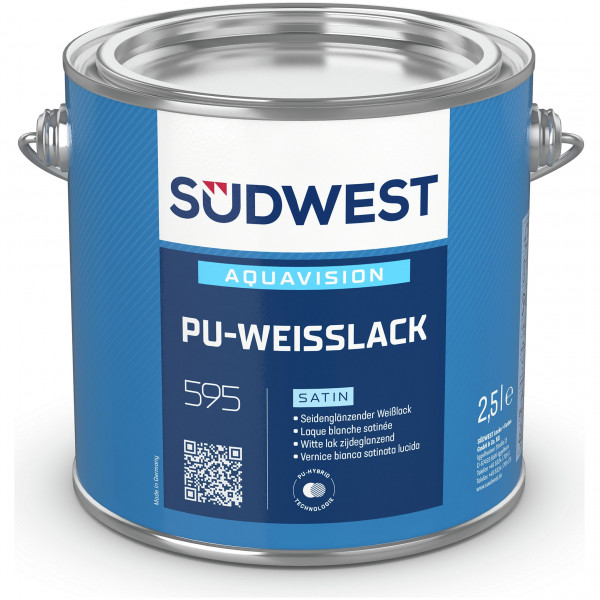 AquaVision PU-Weißlack Satin (Weiß)