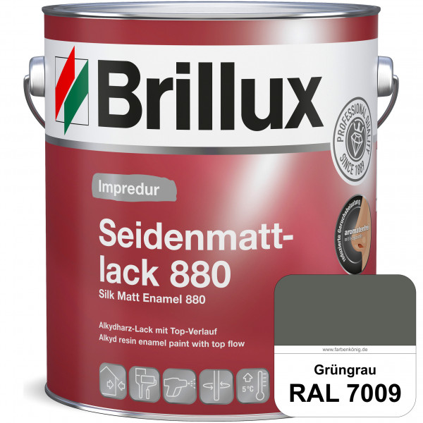 Impredur Seidenmattlack 880 (RAL 7009 Grüngrau) für Holz- oder Metallflächen innen & außen