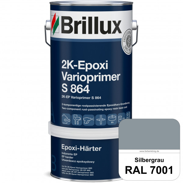 2K-Epoxi Varioprimer S 864 (RAL 7001 Silbergrau) 2K haftvermittelnde Grundierung auf Untergründen wi