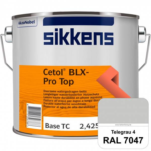 Cetol BLX-Pro Top (RAL 7047 Telegrau 4) Seidenglänzende & wasserdampfdurchlässige Dickschichtlasur a