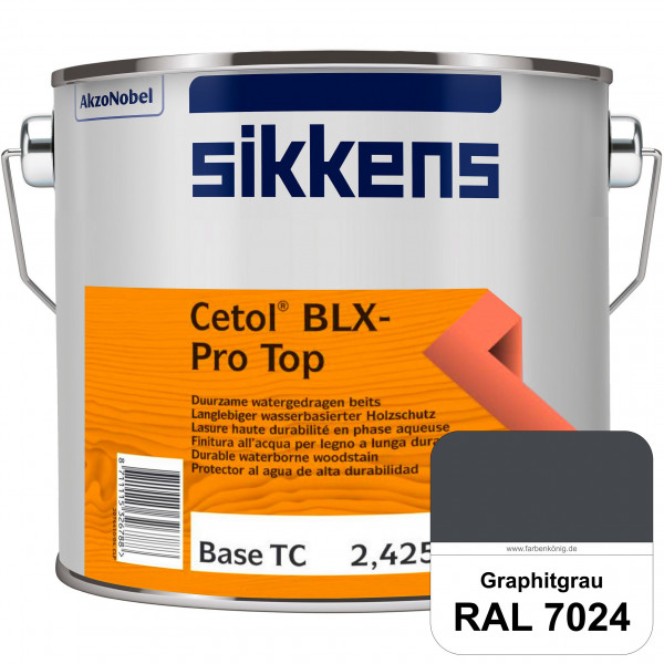 Cetol BLX-Pro Top (RAL 7024 Graphitgrau) Seidenglänzende & wasserdampfdurchlässige Dickschichtlasur