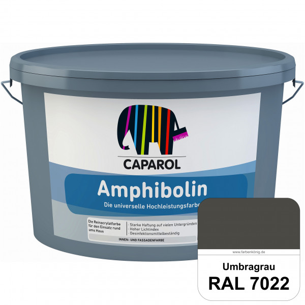 Amphibolin (RAL 7022 Umbragrau) Universalfarbe auf Reinacrylbasis innen & außen