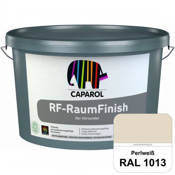 RF-RaumFinish (RAL 1013 Perlweiß) Füllende, gut ausbesserungsfähige matte Innenfarbe