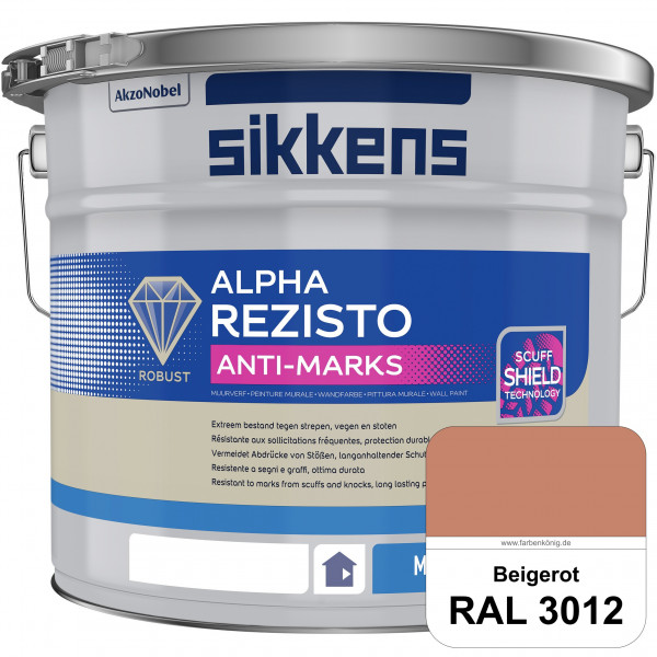 Alpha Rezisto Anti-Marks (RAL 3012 Beigerot) Extrem widerstandsfähige Innenwandfarbe