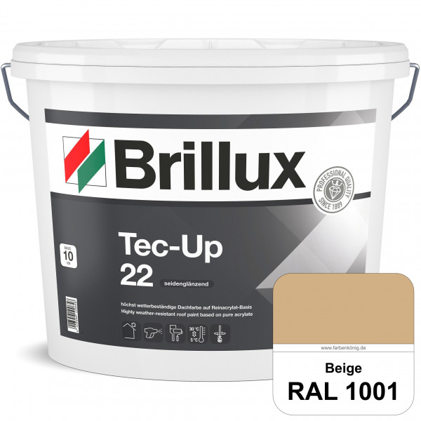 Tec-Up 22 (RAL 1001 Beige) Höchst wetterbeständige Dachfarbe auf Reinacrylat-Basis