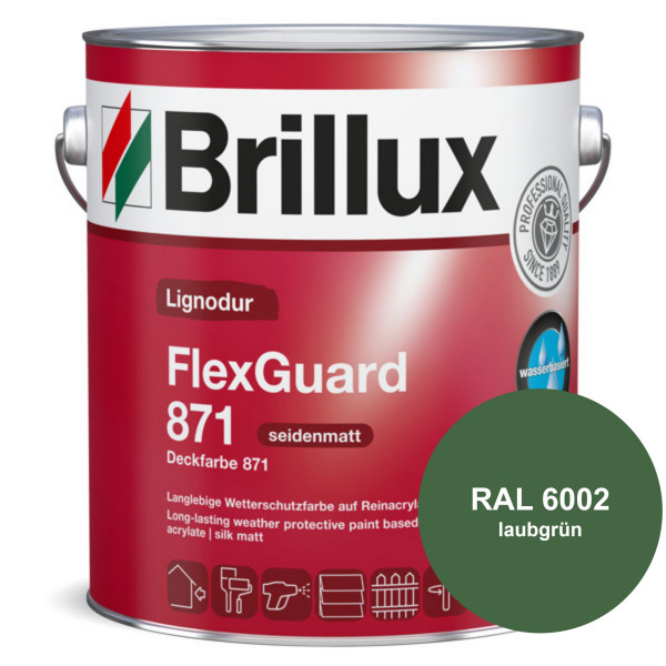 Lignodur FlexGuard 871 (B-Ware) - 0,75 Liter (RAL 6002 Laubgrün)