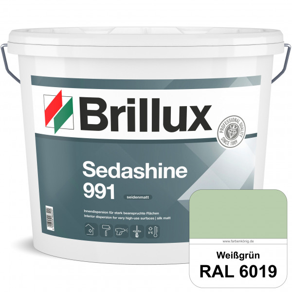 Sedashine 991 (RAL 6019 Weißgrün) Seidenmatte Innendispersion für hoch strapazierfähige & gut reinig