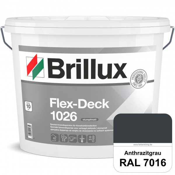 Flex-Deck ELF 1026 (RAL 7016 Anthrazitgrau) Hochwertige Innendispersion für Decken mit Installatione