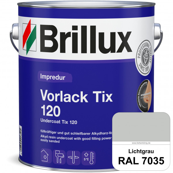 Impredur Vorlack Tix 120 (RAL 7035 Lichtgrau) Vorlack für grundierte bzw. gespachtelten Holz- und Me