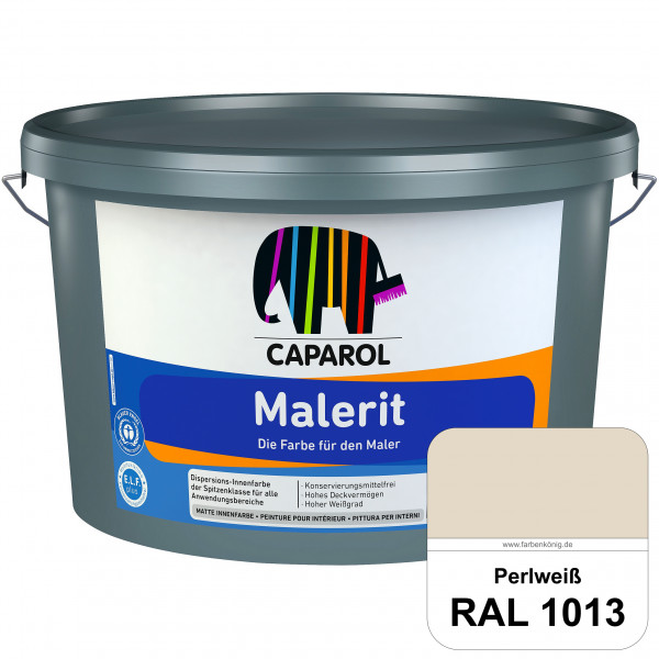 Malerit E.L.F. (RAL 1013 Perlweiß) matte Innenfarbe für Neu- & Renovierungsanstriche