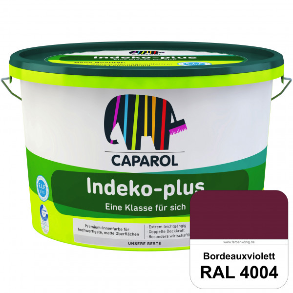 Indeko-plus (RAL 4004 Bordeauxviolett) doppeldeckende matte & hochwertige Innenfarbe