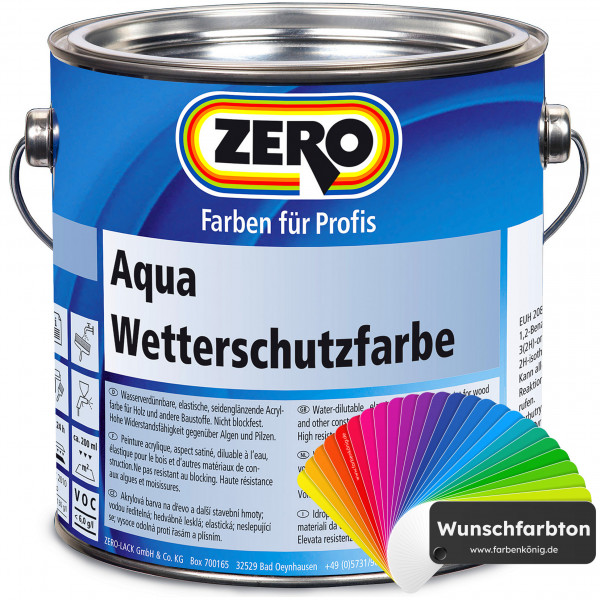 Aqua Wetterschutzfarbe (Wunschfarbton)