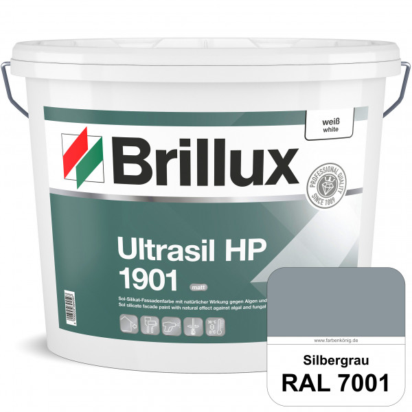 Ultrasil HP 1901 Silikat-Fassadenfarbe (RAL 7001 Silbergrau) Sol-Silikat-Fassadenfarbe ohne Biozidzu