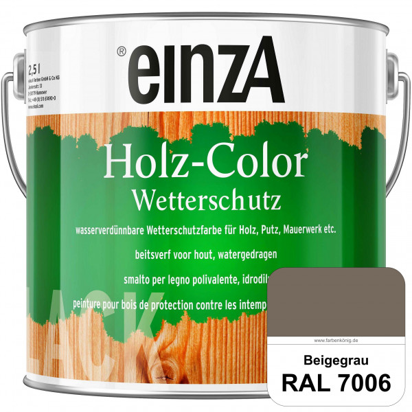 einzA Holz-Color (RAL 7006 Beigegrau) Wetterschutzfarbe für außen