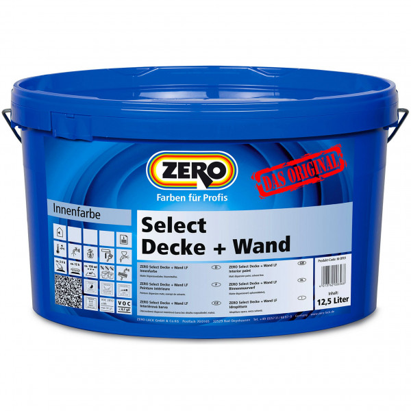 Select Decke + Wand (B-Ware) - 2,5 Liter (Weiß)