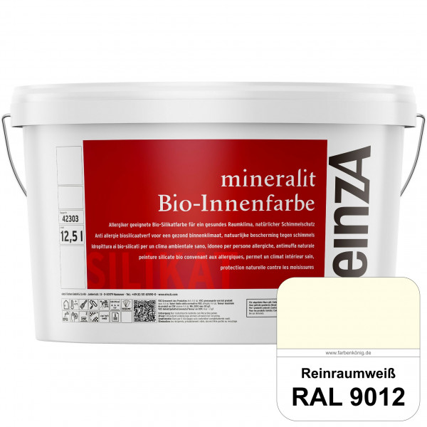 einzA mineralit Bio-Innenfarbe (RAL 9012 Reinraumweiß) Bio-Silikat-Innenfarbe gemäß VOB DIN 18 363