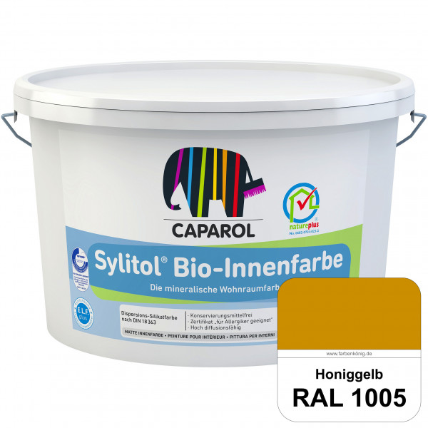 Sylitol® Bio-Innenfarbe (RAL 1005 Honiggelb) Innenfarbe auf Silikatbasis ? für Allergiker