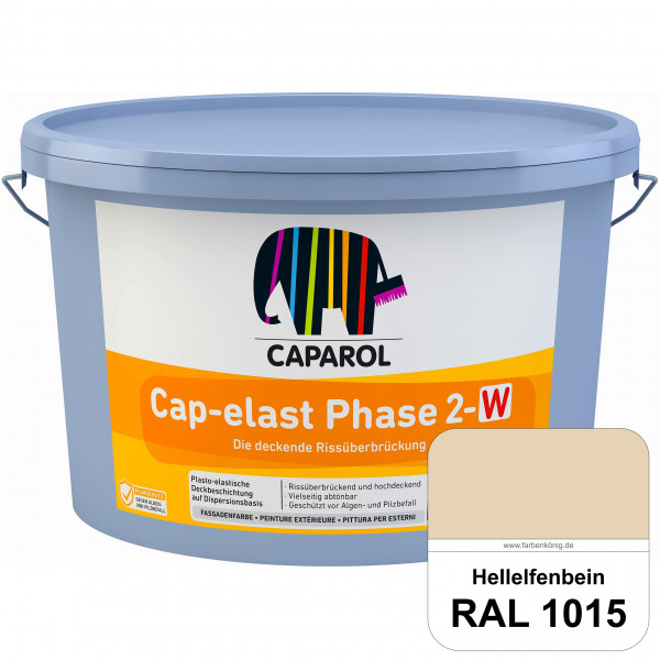 Cap-elast Phase 2-W (RAL 1015 Hellelfenbein) elastisches Beschichtungssystem für die Sanierung geris