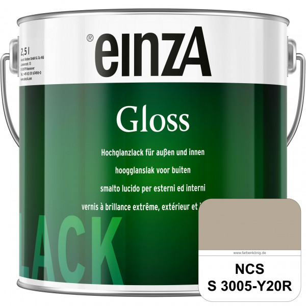 einzA Gloss (NCS S 3005-Y20R) Hochwertiger Alkydharzlack in Premium-Qualität, hochglänzend.