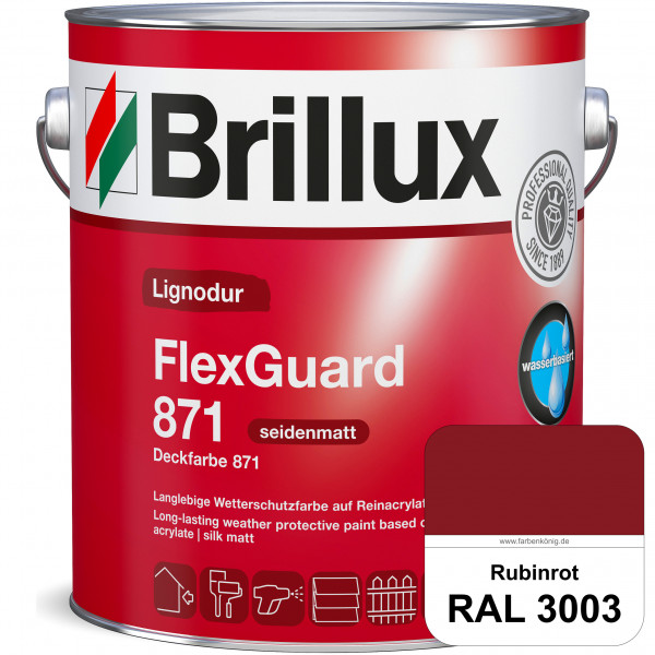 Lignodur FlexGuard 871 (Deckfarbe 871) RAL 3003 Rubinrot