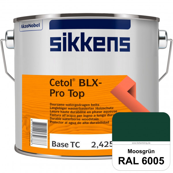 Cetol BLX-Pro Top (RAL 6005 Moosgrün) Seidenglänzende & wasserdampfdurchlässige Dickschichtlasur auß