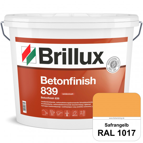 Betonfinish 839 (RAL 1017 Safrangelb) elastische Beschichtung zum Schutz rissgefährdeter Betonbautei