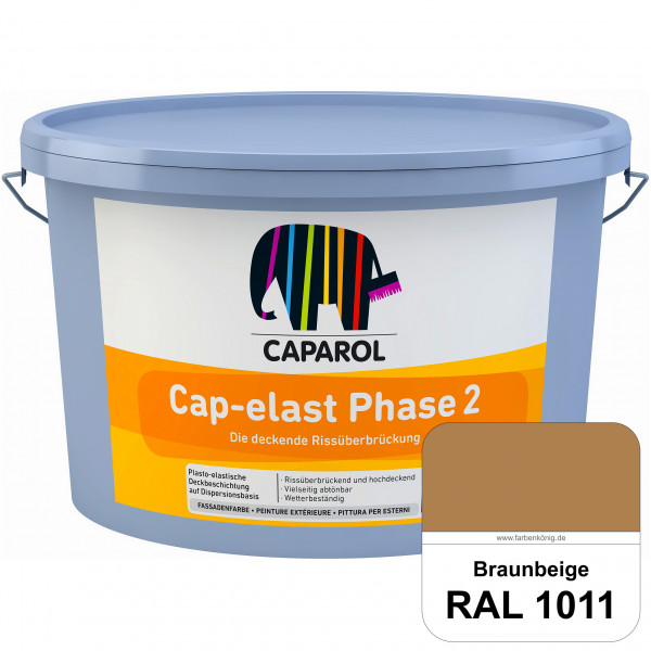Cap-elast Phase 2 (RAL 1011 Braunbeige) Sanierung gerissener Putzfassaden und Betonflächen