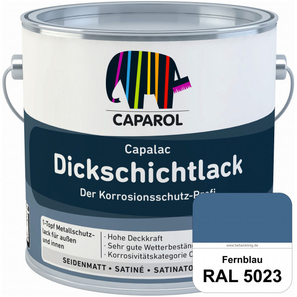 Capalac Dickschichtlack (RAL 5023 Fernblau) 1-Topf Metallschutzlack (löselmittelhaltig) innen & auße