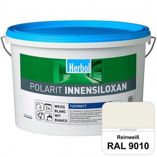 Polarit Innensiloxan (RAL 9010 Reinweiß) Die Mineralmatte mit Super-Flächenwirkung für streiflichtem