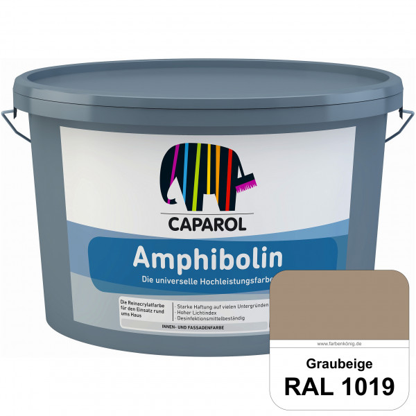 Amphibolin (RAL 1019 Graubeige) Universalfarbe auf Reinacrylbasis innen & außen