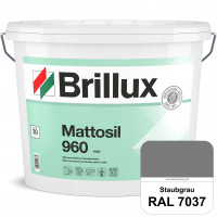 Mattosil Fassadenfarbe 960 (RAL 7037 Staubgrau) wetterbeständige, matte und siliconverstärkte Disper