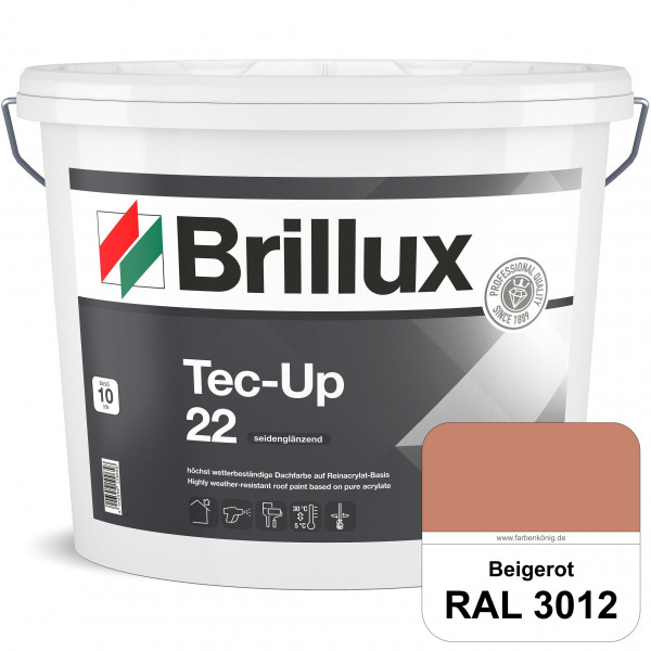 Tec-Up 22 (RAL 3012 Beigerot) Höchst wetterbeständige Dachfarbe auf Reinacrylat-Basis